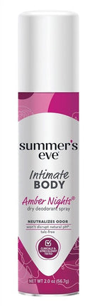 Summers Eve Freshening Spray 2oz Amber Nights