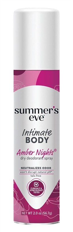 Summers Eve Freshening Spray 2oz Amber Nights