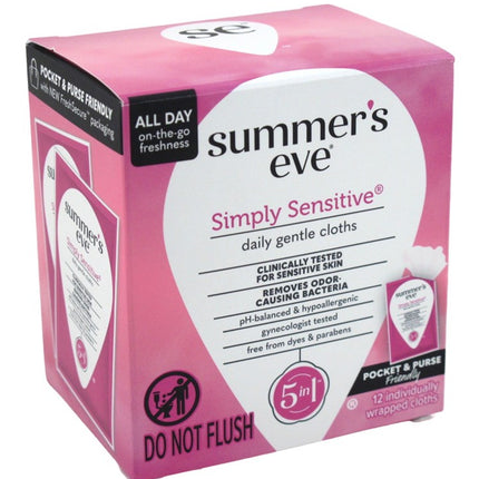 Summers Eve Cleansing Cloths Simply Sensitive