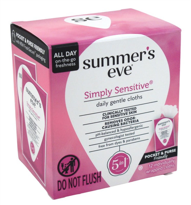 Summers Eve Cleansing Cloths Simply Sensitive