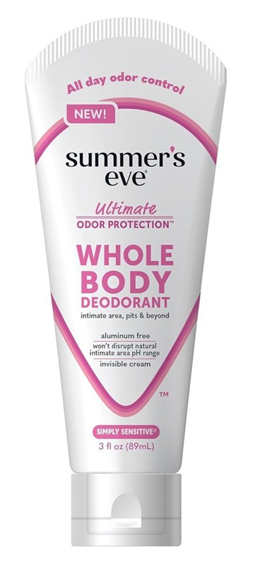 Summers Eve Whole Body Cream Deodorant Simply Sensitive 3oz