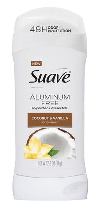 Suave Deodorant 2.6oz Aluminum -Free Coconut & Vanilla
