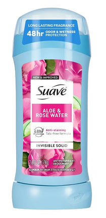 Suave Deodorant 2.6oz 48Hr Aloe & Rose Water Invisible
