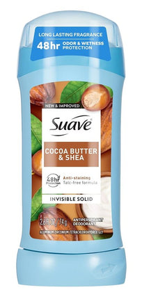 Suave Deodorant 2.6oz 48Hr Cocoa Butter & Shea Invisible