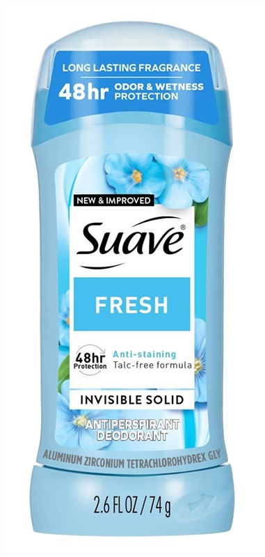Suave Deodorant 2.6oz 48Hr Fresh Invisible Solid