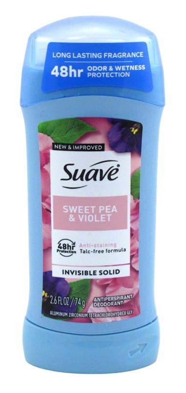 Suave Deodorant 2.6oz 48Hr Sweet Pea & Violet Invisible