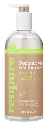 Renpure Body Wash Coconut Milk & Vitamin-E Nourishing 24oz