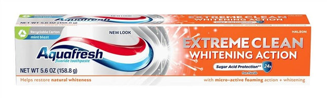Aquafresh Toothpaste 5.6oz Whitening Action Mint Blast