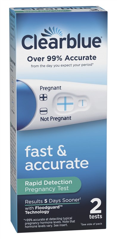 Clearblue Pregnancy Test Rapid Detection 2 Tests