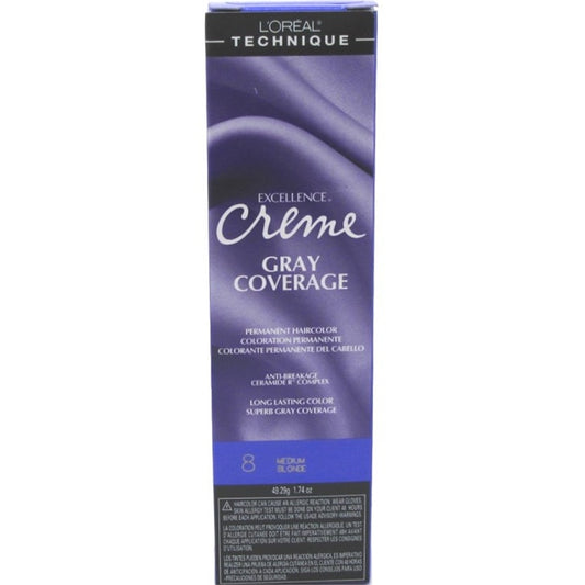 Loreal Excel Creme Color #8 Medium Blonde 1.74oz