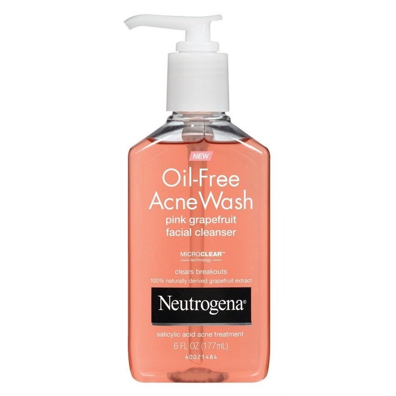 Neutrogena Acne Wash Pink Grapefruit 6oz Pump