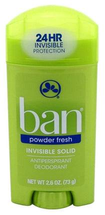 Ban Deodorant 2.6oz Invisible Solid Powder Fresh