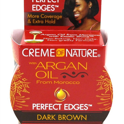 Creme Of Nature Argan Oil Perfect Edge Dark Brown 2.25oz