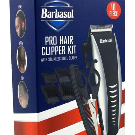 Barbasol Pro Hair Clipper Kit 10 Piece
