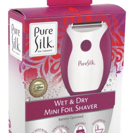 Pure Silk Foil Shaver Wet & Dry Mini Battery Operated