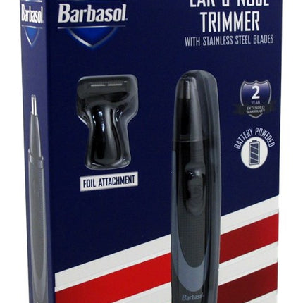 Barbasol Trimmer Ear & Nose With Foil Attach Battery Power