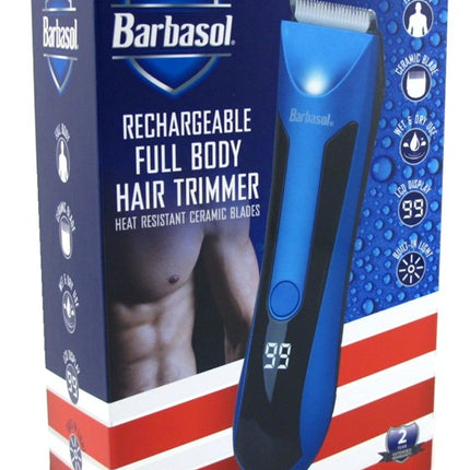 Barbasol Trimmer Full Body Lcd Display Rechargeable 6 Piece