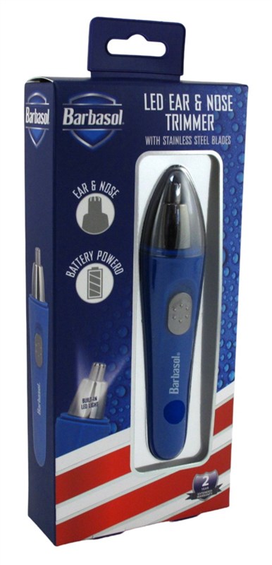 Barbasol Trimmer Ear & Nose Led Light Battery Powered
