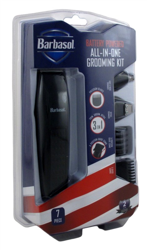 Barbasol All-In-One Grooming Kit 7 Piece Battery Powered