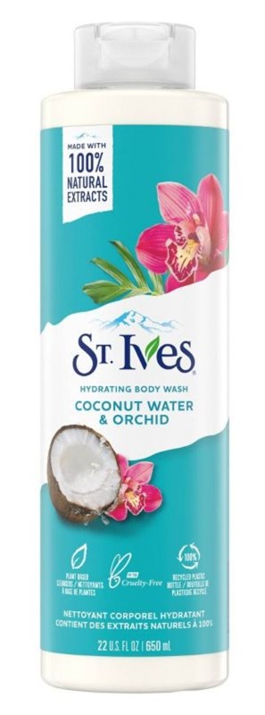 St Ives Body Wash Coconut Water & Orchid 22oz