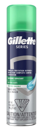Gillette Shave Gel Aloe Vera Soothing Sens 7.2oz