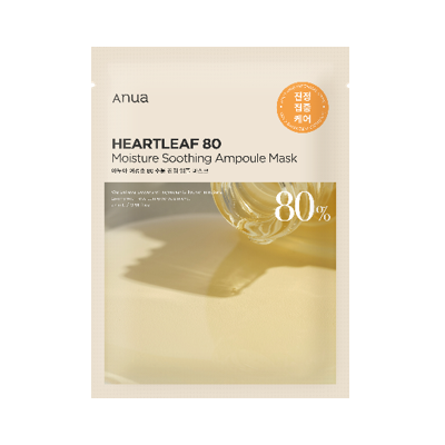 [1EA] HEARTLEAF 80 MOISTURE SOOTHING AMPOULE MASK 27ml