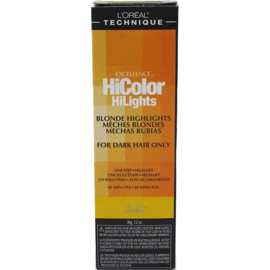 Loreal Excel Hicolor Hilights Golden Blonde 1.2oz