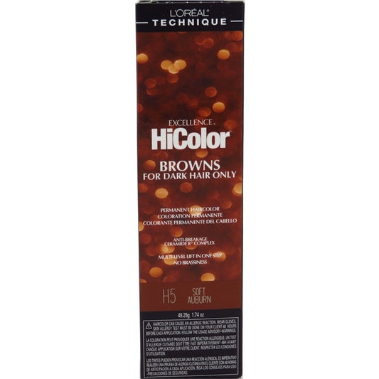 Loreal Excel Hicolor H05 Tube Soft Auburn 1.74oz