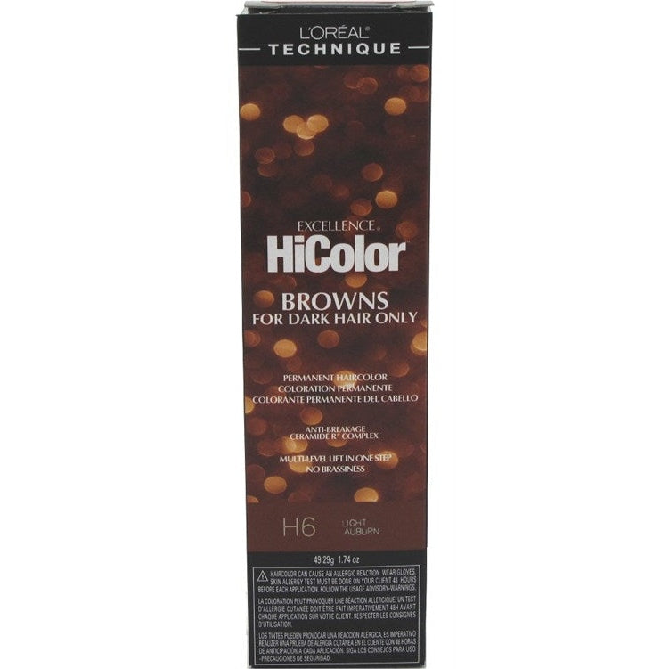 Loreal Excel Hicolor H06 Tube Light Auburn 1.74oz