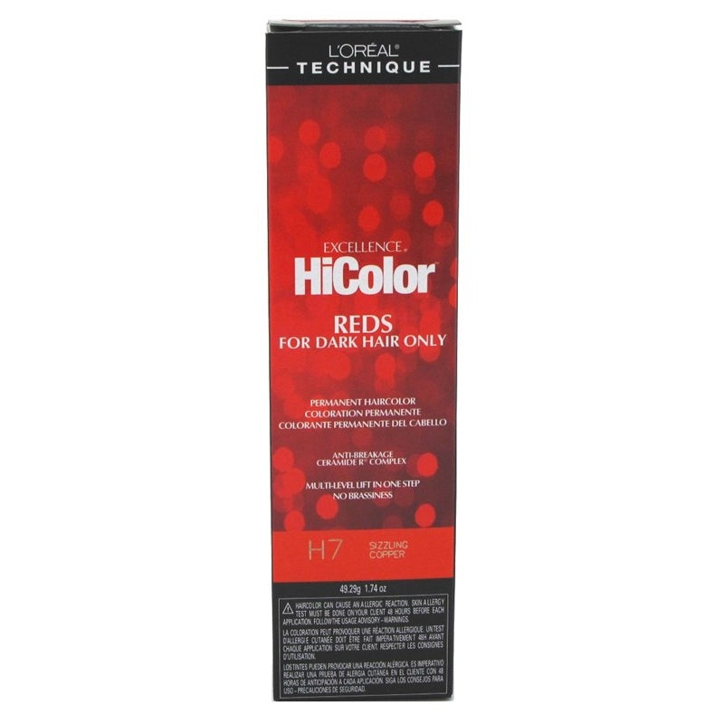 Loreal Excel Hicolor H07 Tube Sizzling Copper 1.74oz