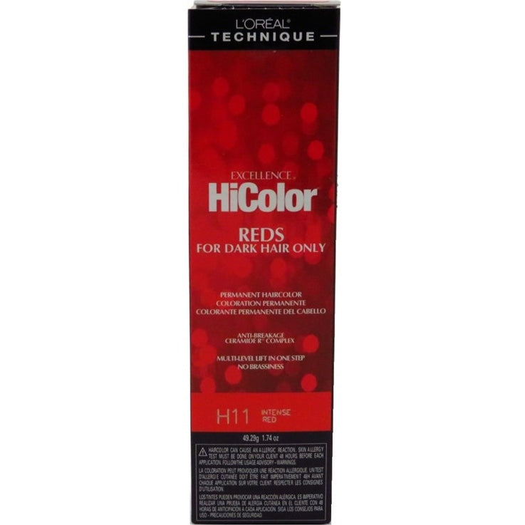 Loreal Excel Hicolor H11 Tube Intense Red 1.74oz