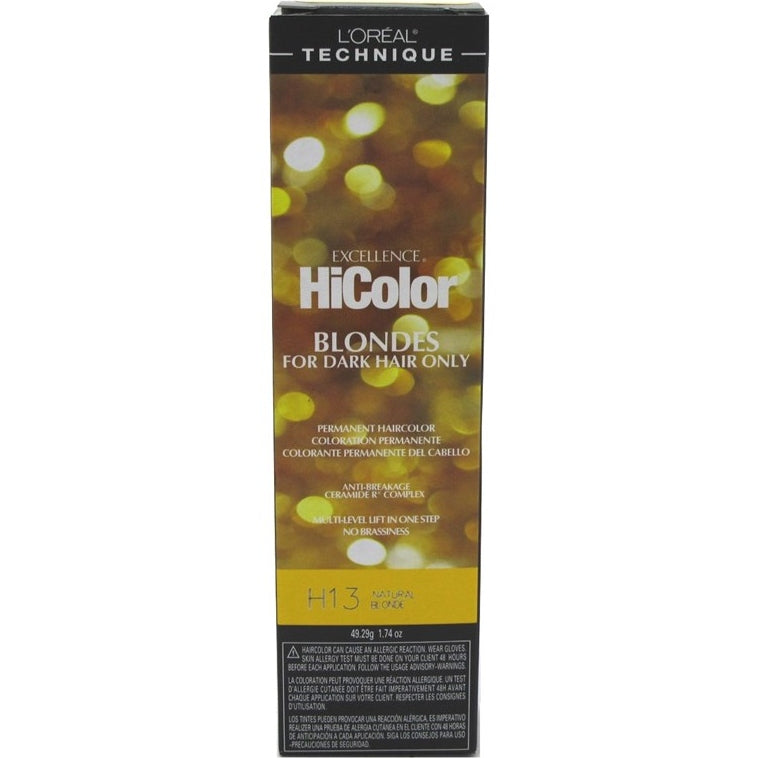 Loreal Excel Hicolor H13 Tube Natural Blonde 1.74oz