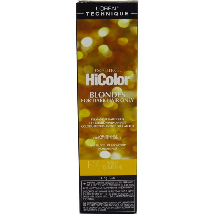 Loreal Excel Hicolor H14 Tube Vanilla Champagne 1.74oz