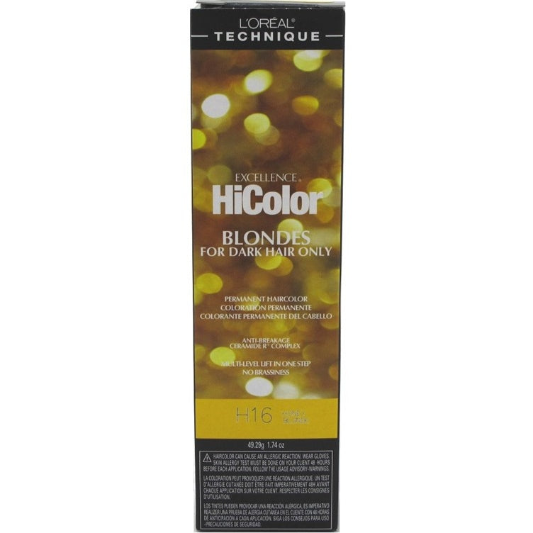 Loreal Excel Hicolor H16 Tube Honey Blonde 1.74oz