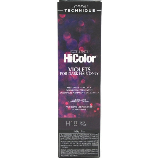 Loreal Excel Hicolor H18 Tube Deep Violet 1.74oz