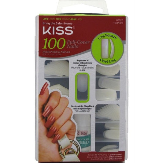 Kiss 100 Full Cover Nails Long Square