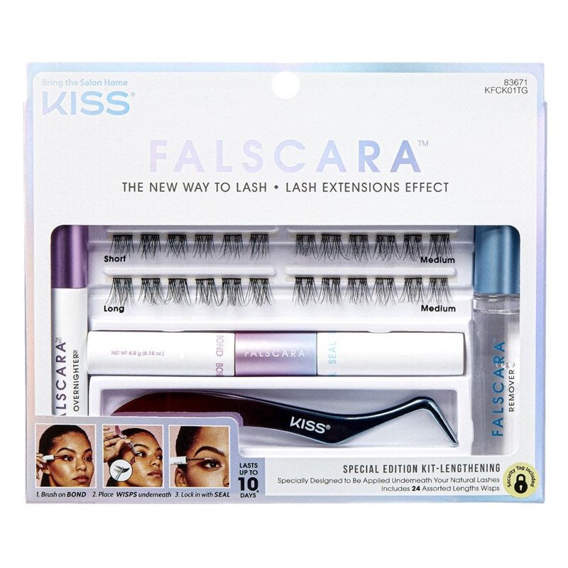 Kiss Falscara Special Edition Kit Lengthening 24 Asst Lashes