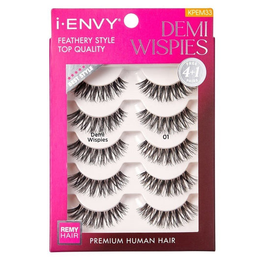 Kiss I Envy Demi Wispies 4+1 Feathery Style Lashes