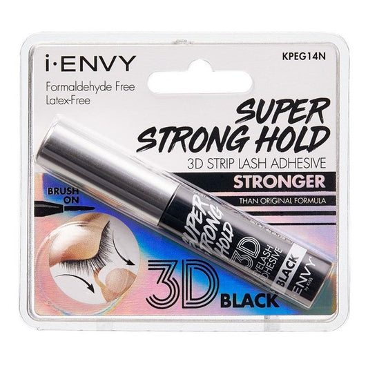 Kiss I Envy Eyelash Adhesive 3D Super Strong Hold Black