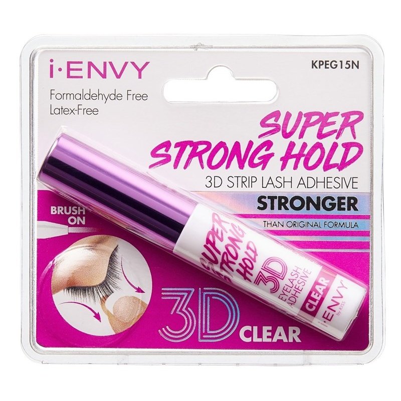 Kiss I Envy Eyelash Adhesive 3D Super Strong Hold Clear