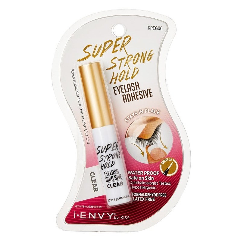 Kiss I Envy Eyelash Adhesive Super Strong Hold Clear 5 Gram