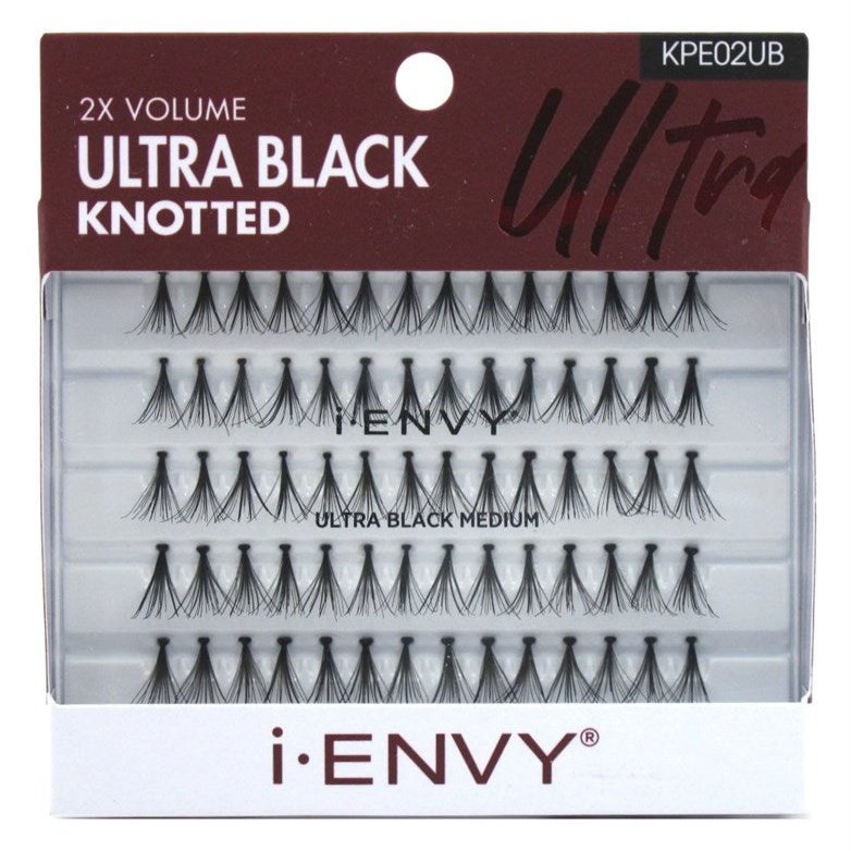 Kiss I Envy Ultra Black Knotted Medium Lashes