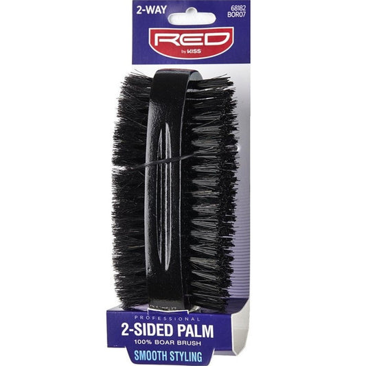 Kiss Red Pro Brush Palm 2-Side Bristles (1PC) 100% Boar