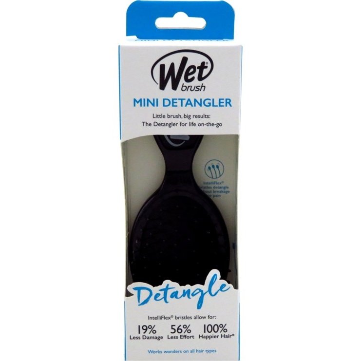 Wet Brush Detangler Black Mini Intelliflex