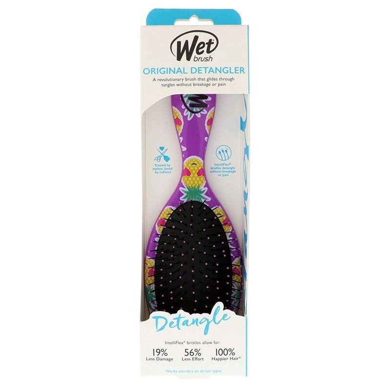 Wet Brush Detangler Smiley Pineapple Intelliflex Bristles