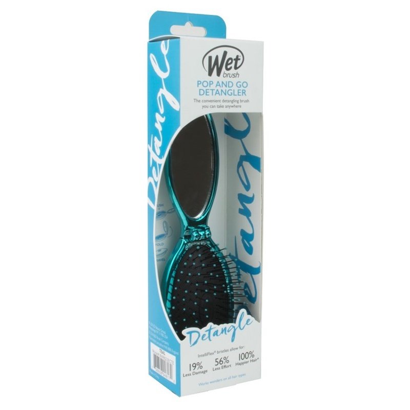 Wet Brush Detangler Teal Pop & Go Fold