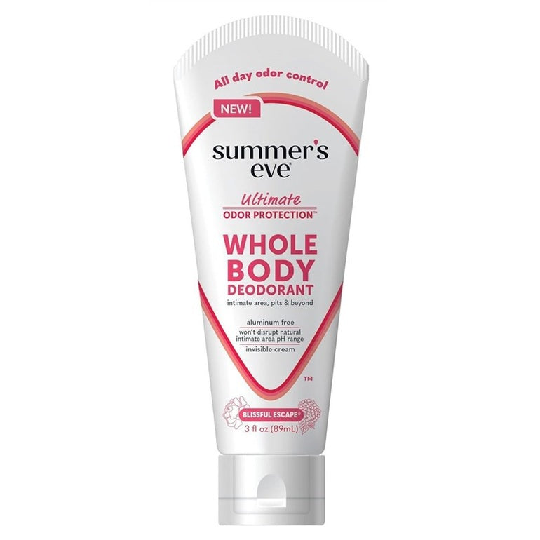 Summers Eve Whole Body Cream Deodorant Blissful Escape 3oz