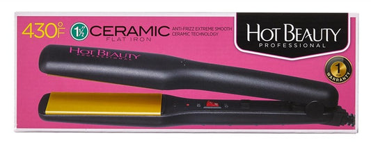 Kiss Red Flat Iron 1.5Inch Ceramic Tourmaline