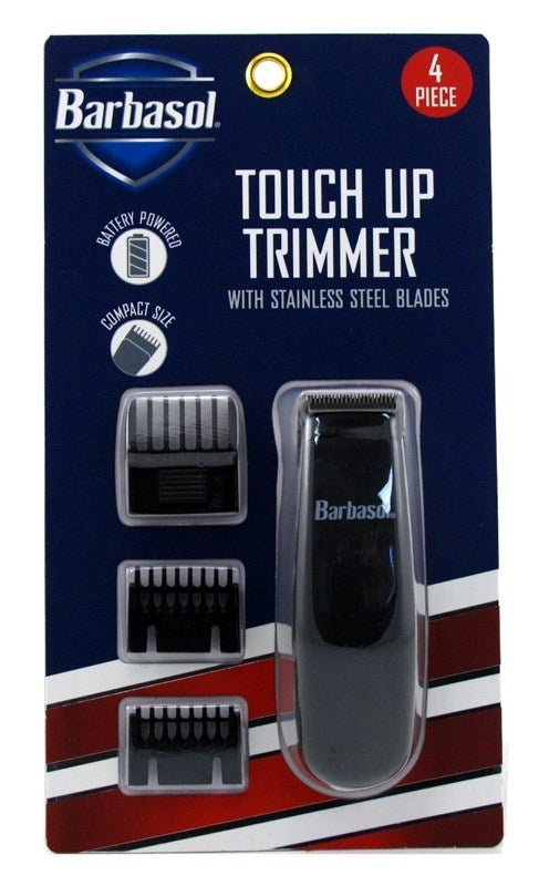 Barbasol Trimmer Touch-Up Compact Battery Power 4 Piece