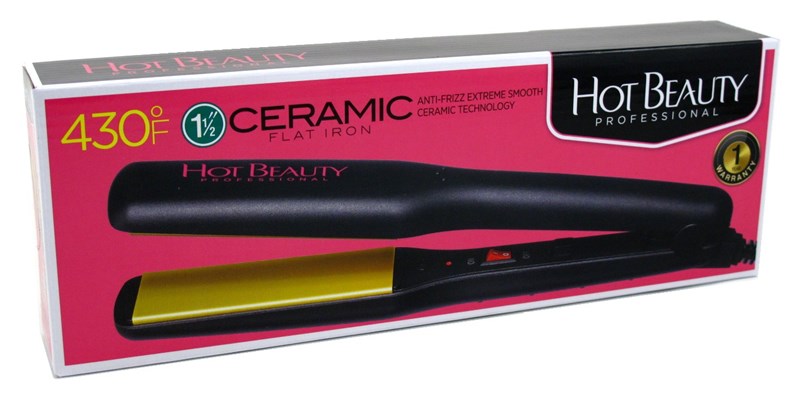 Hot Beauty Ceramic Flat Iron 1.5Inch